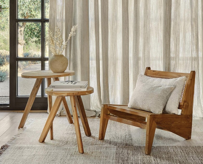 Sheer linen curtains Spain