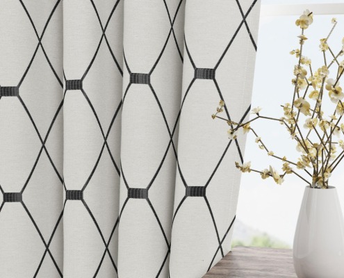 Geometric pleat to pattern